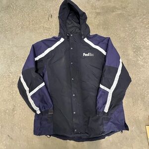FedEx Uniform Parka regular XXL work jacket reflective hooded